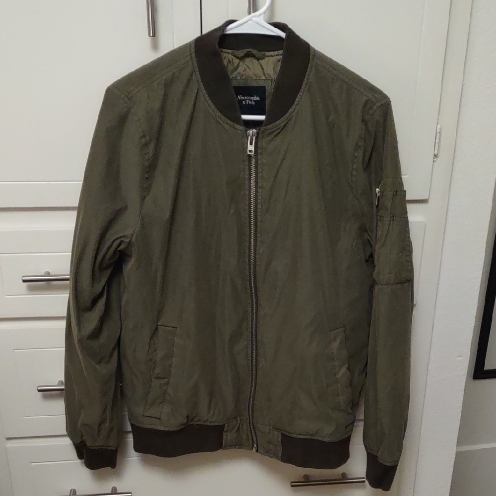 Abercrombie & Fitch Khaki Bomber Jacket